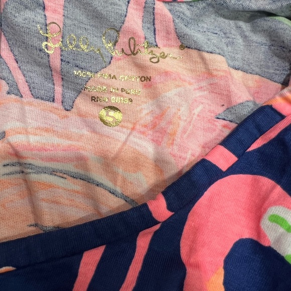 Lilly Pulitzer Beacon T-shirt dress‎ Gimme Some Leg Flamingo 3/4 Sleeve - Picture 6 of 6